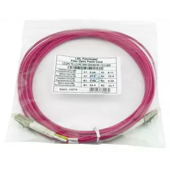 Cabo de fibra ótica duplex LC BlueOptics CBL-LC-OM4-15M-BO 15 m macho/macho