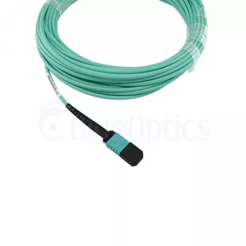 Cabo de fibra ótica BlueOptics CBL-MTP12-OM3-30M-BO MTP OM3 30 m ciano