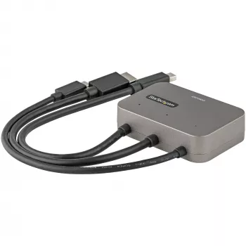 Adaptador multiporta 3 em 1 para HDMI StarTech.com - conversor 4K 60Hz USB-C, HDMI ou Mini DisplayPort para HDMI para salas de conferência - adaptador de vídeo AV digital para ligar um monitor/ecrã HDMI