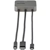 Adaptador multiporta 3 em 1 para HDMI StarTech.com - conversor 4K 60Hz USB-C, HDMI ou Mini DisplayPort para HDMI para salas de conferência - adaptador de vídeo AV digital para ligar um monitor/ecrã HDMI