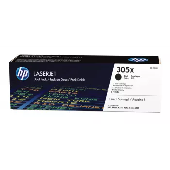HP 305X pack de 2 tinteiros LaserJet originais preto de alta capacidade
