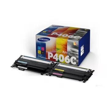 Samsung CLT-P406C Toner 4 unid. Original Preto, Azul, Magenta, Amarelo