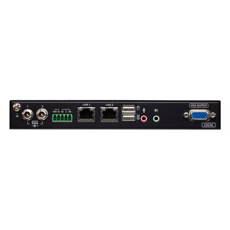 ATEN Switch KVM sobre IP VGA de porta única com acesso partilhado 1 local/remoto