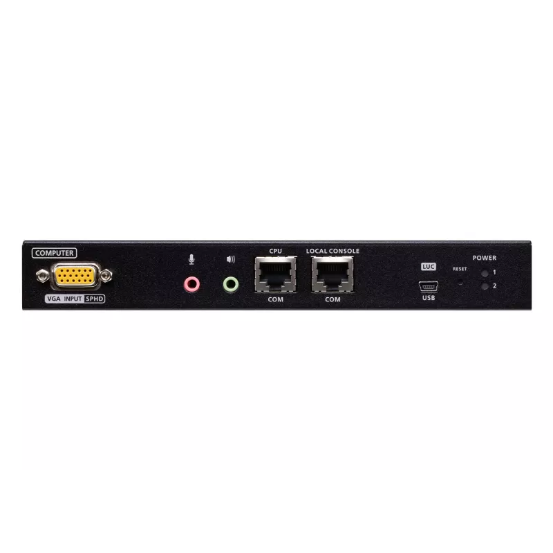 ATEN Switch KVM sobre IP VGA de porta única com acesso partilhado 1 local/remoto