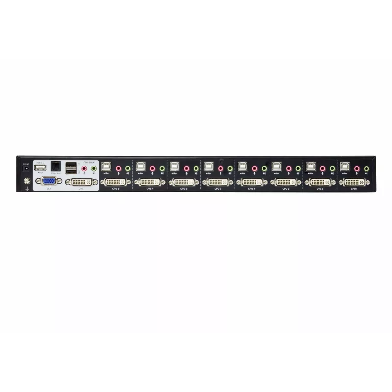 Comutador KVM ATEN 8 portas USB DVI Dual-Link com áudio