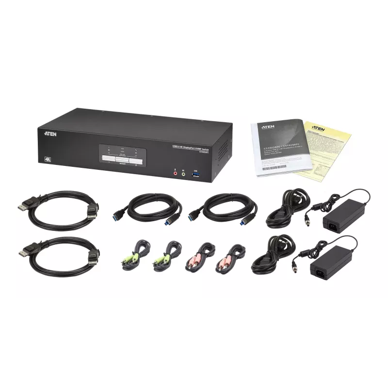 Comutador KVM ATEN CS1922ATC USB DisplayPort 4K Ultra HD