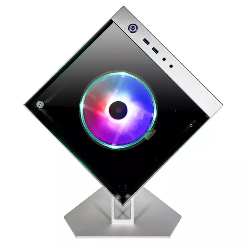 Caixa de PC Azza CUBE MINI 805 Cube Prateado