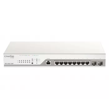 Comutador de rede D-Link DBS-2000-10MP/E Managed L2 Gigabit Ethernet (10/100/1000) Power over Ethernet (PoE) Cinzento