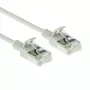 Cabo de rede patch slimline para centro de dados ACT Cinzento 2 metros LSZH U/FTP CAT6A sem patilhas com fichas RJ45