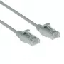 Cabo de rede patch slimline para centro de dados ACT Cinzento 1 m LSZH U/UTP CAT6 snagless com fichas RJ45