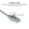 Cabo de rede patch slimline para centro de dados ACT Cinzento 5 metros LSZH U/UTP CAT6 snagless com fichas RJ45
