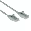 ACT Cinzento 0,25 metros LSZH U/UTP CAT6 Cabo de ligação Slimline para centro de dados sem patilhas com fichas RJ45