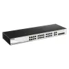 Comutador gerido inteligente D-Link 28 portas Gigabit incluindo 4 portas combo
