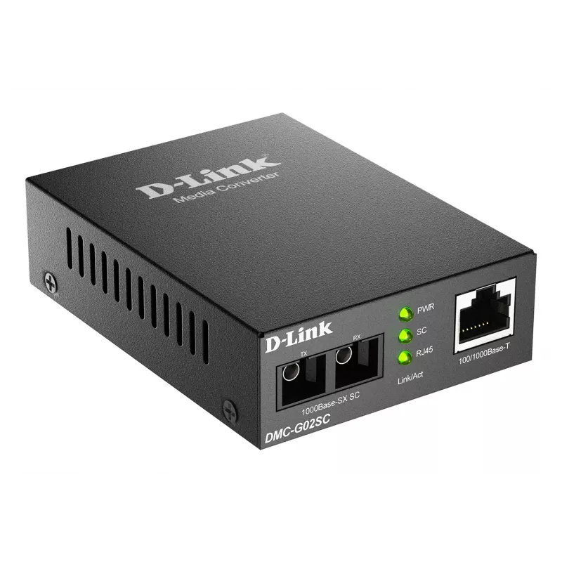 Conversor de meios D-Link 100/1000Base-T para 1000Base-SX SC multimodo (550 m)