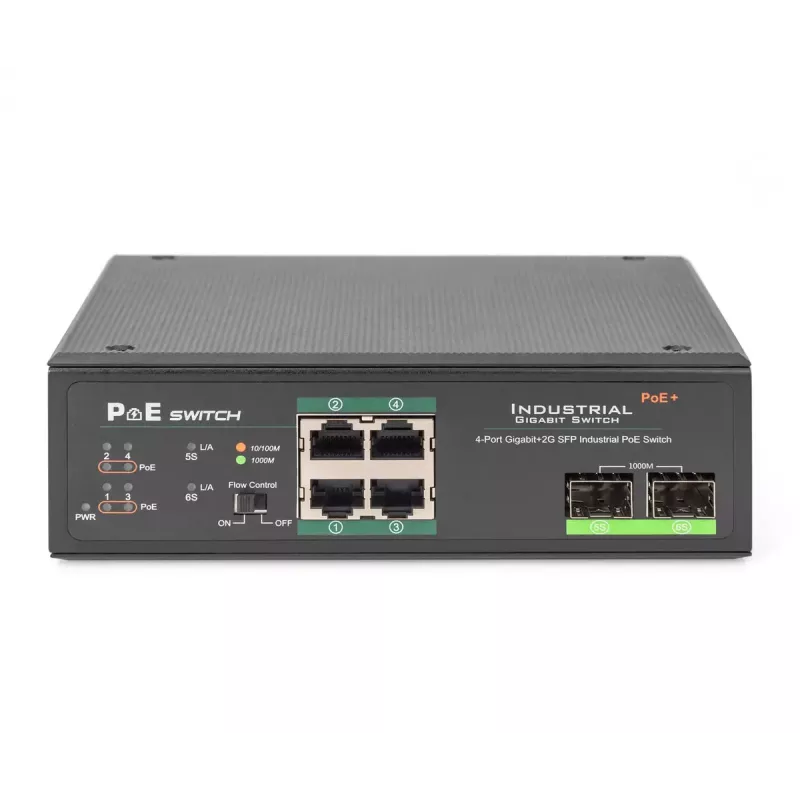 Switch não gerido Digitus DN-651109 4 portas Gigabit Ethernet PoE