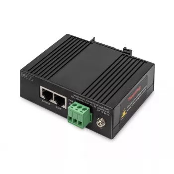 Injetor PoE Gigabit Ethernet Digitus industrial IEEE 802.3af 802.3at 802.3bt