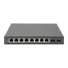 Switch não gerido Digitus 8 portas Gigabit + 2 Gigabit SFP