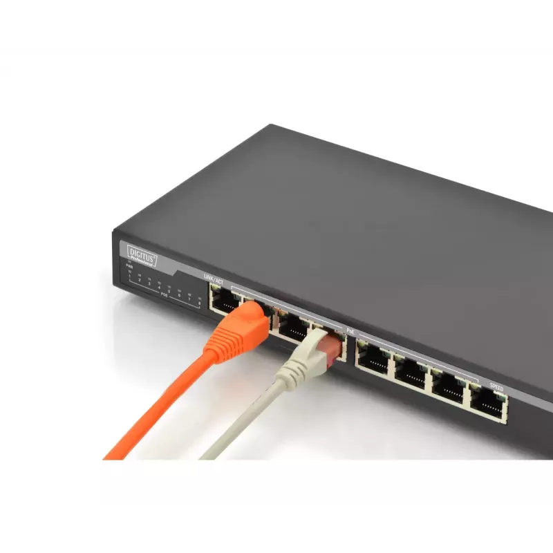 Switch não gerido Digitus DN-95340 switch de rede 8 portas Gigabit