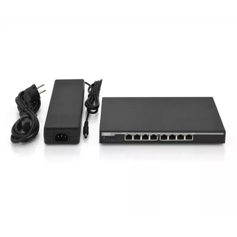 Switch não gerido Digitus DN-95340 switch de rede 8 portas Gigabit
