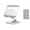 Conceptronic DONN26G, prateado, tablet, suporte multimédia, alumínio, 100 W, MicroSD (TransFlash), SD, SDHC, SDXC