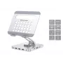 Conceptronic DONN26G, prateado, tablet, suporte multimédia, alumínio, 100 W, MicroSD (TransFlash), SD, SDHC, SDXC
