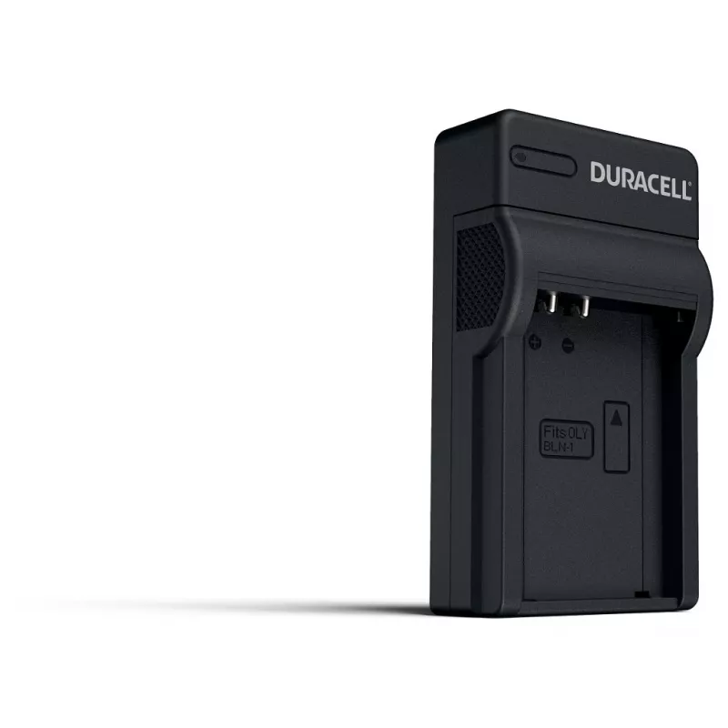 Duracell Carregador de bateria para câmara digital, USB, carregador para interiores, Olympus BLN-1, preto, 5 V, 5 V