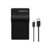 Duracell Carregador de bateria para câmara digital, USB, carregador para interiores, Olympus BLN-1, preto, 5 V, 5 V