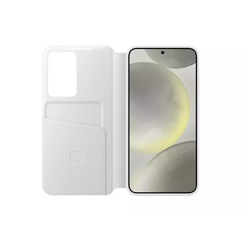 Capa carteira Samsung Galaxy S24 branca 6,2 polegadas 1 compartimento para cartões