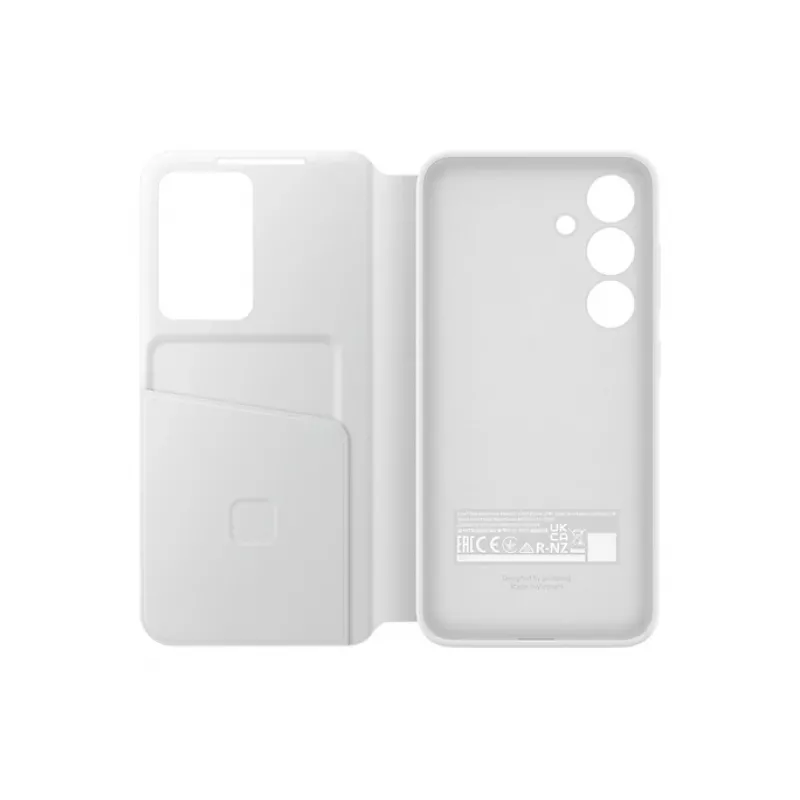 Capa carteira Samsung Galaxy S24 branca 6,2 polegadas 1 compartimento para cartões