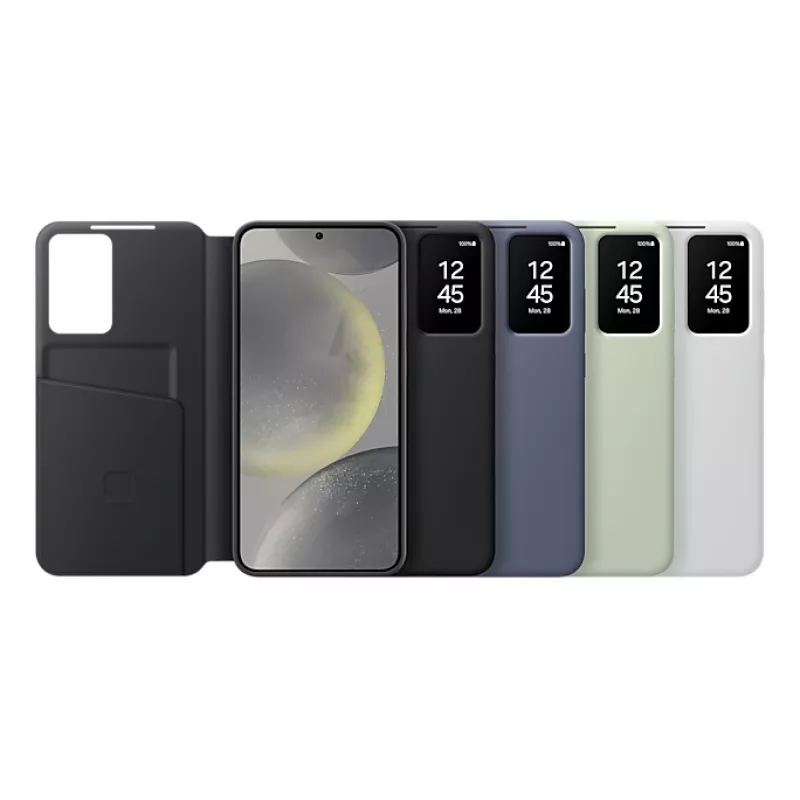 Capa flip Samsung Galaxy S24+ branca 6,7 polegadas 1 compartimento para cartões