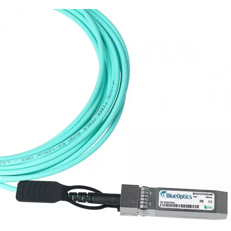 Cabo de fibra ótica InfiniBand BlueOptics ET7302-AOC-15M-BO SFP28 15m macho/macho