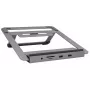 Suporte para portátil EXSYS EX-1223HM prateado USB 3.2 Gen 1 100W