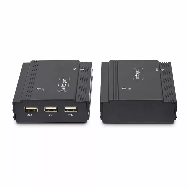 Extensor KVM DisplayPort StarTech.com sobre fibra ótica, 4K 60Hz, kit extensor de consola, até 300 m (multimodo) com módulos SFP+ pré-instalados, 3x USB HID