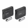 Extensor KVM DisplayPort StarTech.com sobre fibra ótica, 4K 60Hz, kit extensor de consola, até 300 m (multimodo) com módulos SFP+ pré-instalados, 3x USB HID