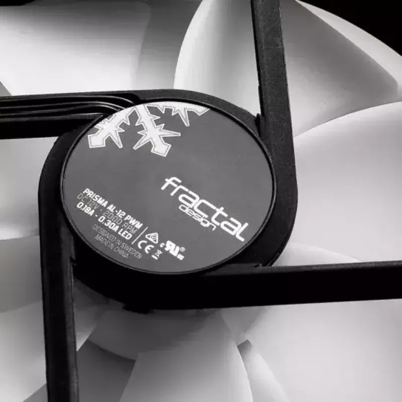 Ventoinha Fractal Design Prisma AL-12 12 cm preto branco