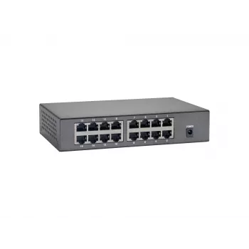 Switch PoE Fast Ethernet 16 portas LevelOne, 90W, Fast Ethernet (10/100), full duplex, Power over Ethernet (PoE), montagem na parede possível