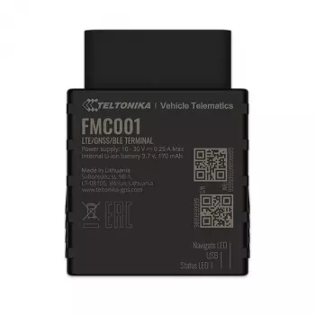 Rastreador GPS Teltonika FMC001 automóvel preto 53g
