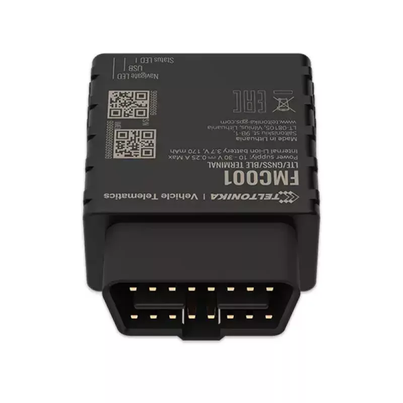 Rastreador GPS Teltonika FMC001 automóvel preto 53g