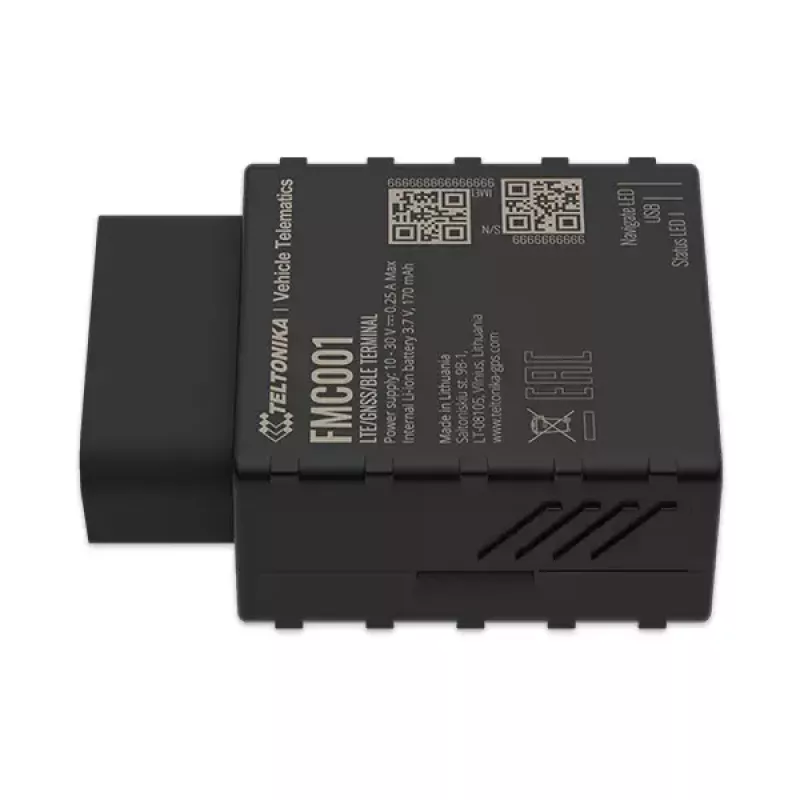 Rastreador GPS Teltonika FMC001 automóvel preto 53g