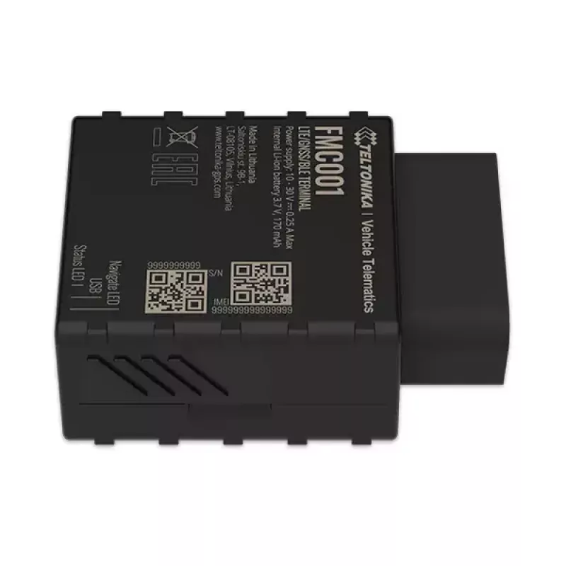 Rastreador GPS Teltonika FMC001 automóvel preto 53g