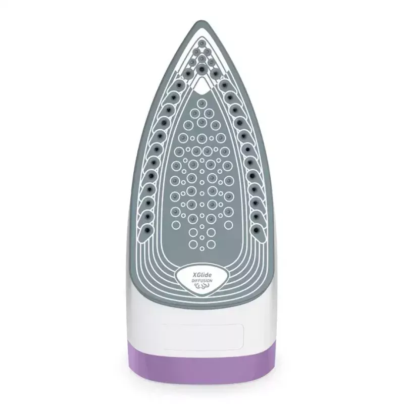 Ferro de engomar Tefal FV2836 Dry & Steam base cerâmica 2400 W lilás, branco
