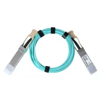Cabo de rede BlueOptics G7QL6ZC-BO QSFP28 AOC 3 m azul-água