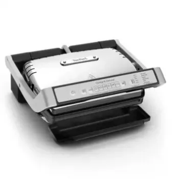 Grelhador de contacto Tefal GC707D 2000W preto aço inoxidável retangular