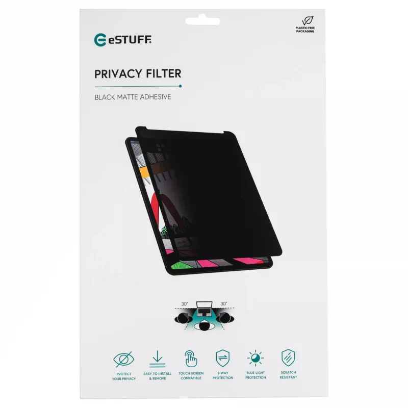 eSTUFF GLBW10247171 filtro de privacidade 25,9 cm (10,2 polegadas) tablet filtro de privacidade sem moldura