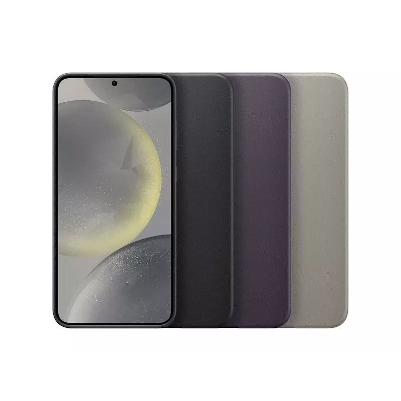 Capa de pele vegan Samsung Galaxy S24 Plus violeta