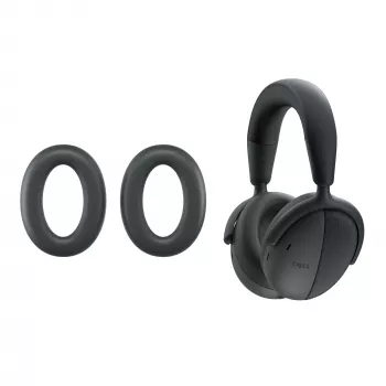 Almofadas para auscultadores DELL Pro Premium Wireless - HE724, conjunto de almofadas/aros, couro sintético, espuma com memória, 27,76 g