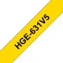 Fita de etiquetas Brother HGE-631V5 – preto, para PT-9500PC PT-9700PC PT-9800PCN RL-700S