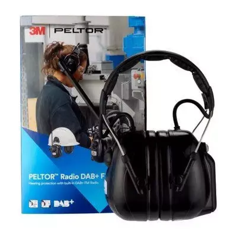 3M HRXD7A-01 Auscultador/Headset sem fios com arco de cabeça escritório/call center preto