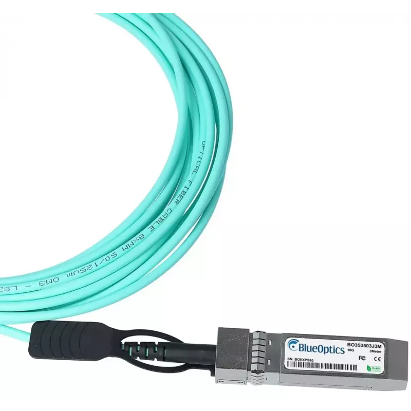 Cabo de fibra ótica InfiniBand BlueOptics H-SFP+AOC2M-BO 2 m azul-água