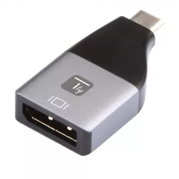 Adaptador gráfico USB Techly IADAP USBC-DP4K 3840 x 2160 píxeis preto, prateado